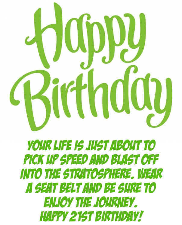 Funny 21st Birthday
 Happy 21 Birthday Quotes QuotesGram