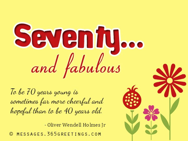 Best ideas about Funny 70th Birthday Quotes
. Save or Pin 70th Birthday Wishes and Messages 365greetings Now.