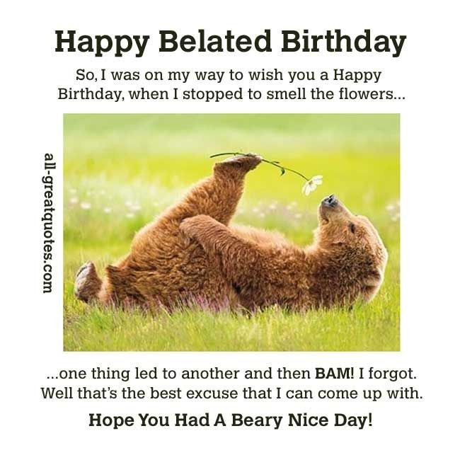 Funny Belated Birthday Wishes
 The 25 best Belated birthday funny ideas on Pinterest