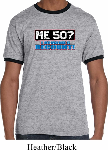 Best ideas about Funny Birthday T Shirts
. Save or Pin Mens Funny Birthday Shirt Me 50 Ringer Tee T Shirt Me 50 Now.