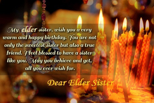 Funny Birthday Wishes For Elder Sister
 Birthday Wishes For Elder Sister Happy Birthday Quotes