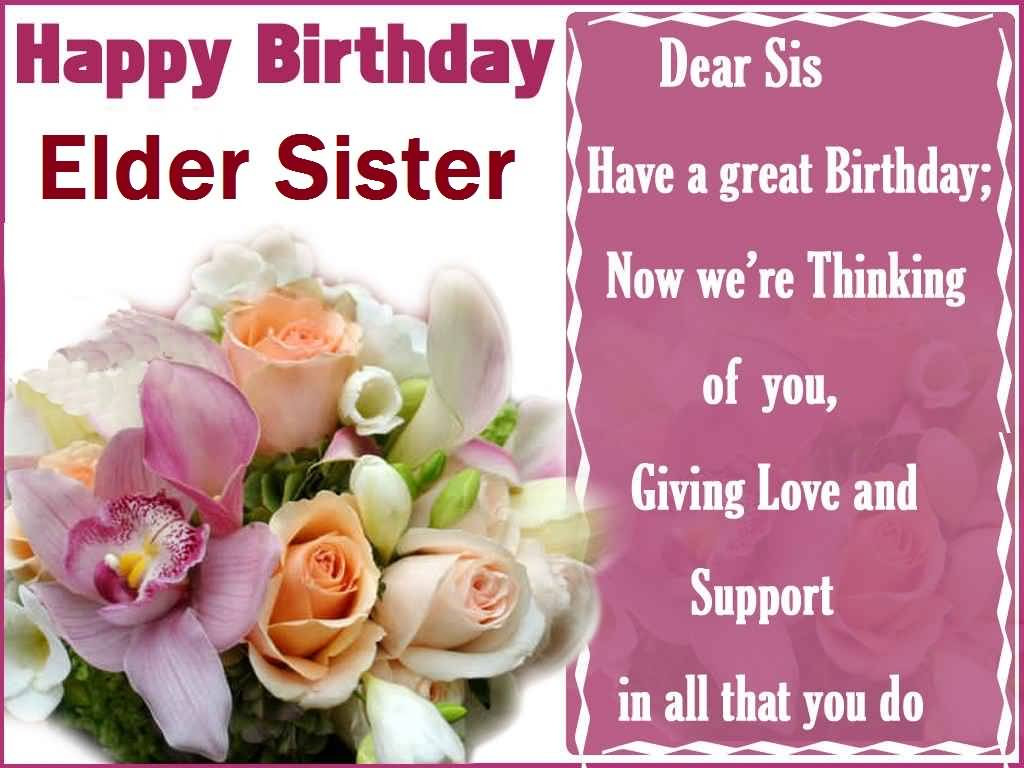 Funny Birthday Wishes For Elder Sister
 Birthday Wishes For Elder Sister Happy Birthday Quotes