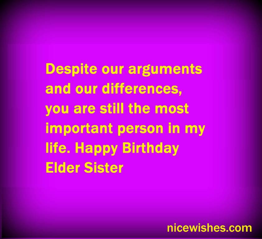 Funny Birthday Wishes For Elder Sister
 Birthday Wishes For Elder Sister Happy Birthday Quotes