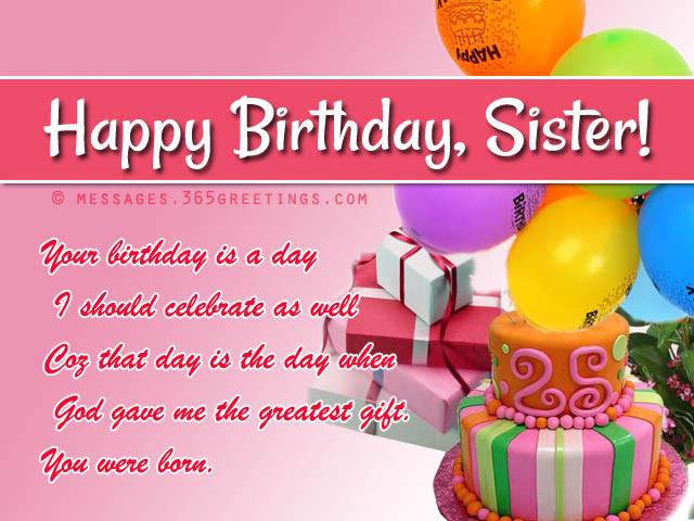 Funny Birthday Wishes For Elder Sister
 Birthday wishes For Sister that warm the heart