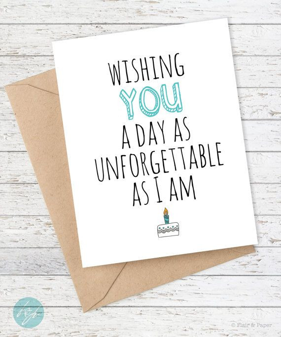 Funny Boyfriend Birthday Cards
 Funny Birthday Card Boyfriend Girlfriend Card by