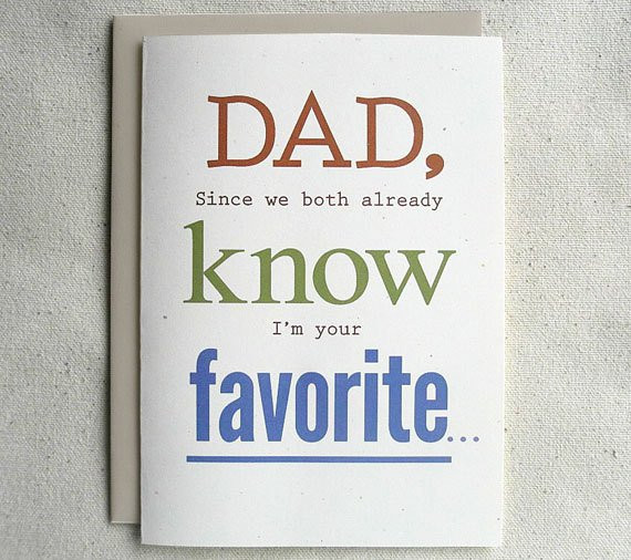 Funny Daddy Birthday Cards
 Father Birthday Card Funny Dad Since we both already know