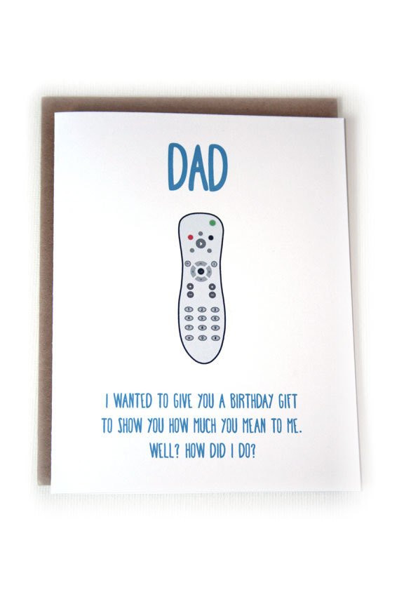 Funny Daddy Birthday Cards
 Birthday Card For Dad Funny Dads Birthday Card Birthday