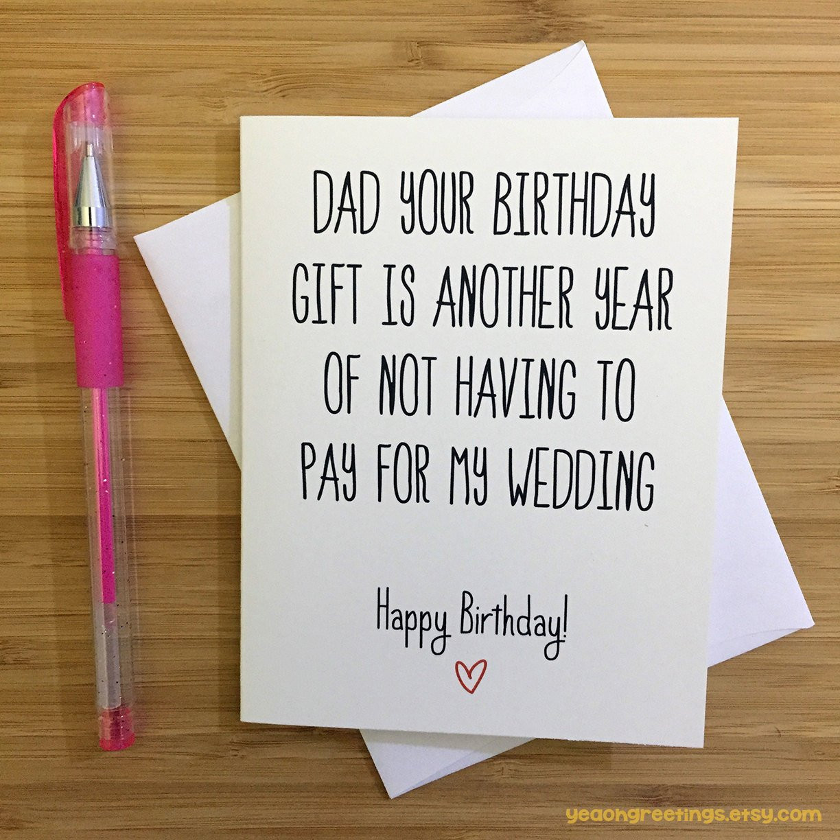 Funny Daddy Birthday Cards
 Happy Birthday Dad Card for Dad Funny Dad Card Gift for