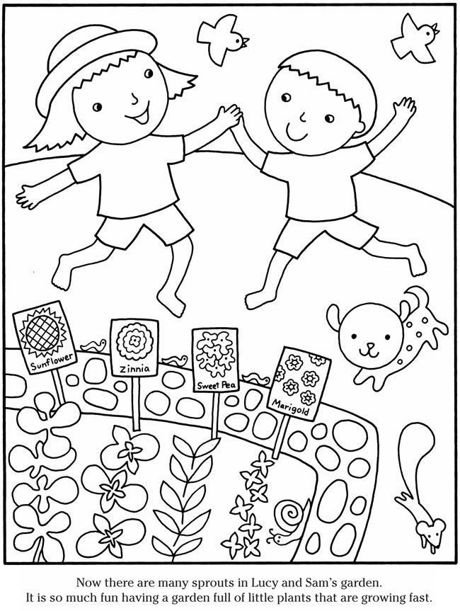 Gaden Week Preschool Coloring Sheets
 Garden Coloring Page AZ Coloring Pages