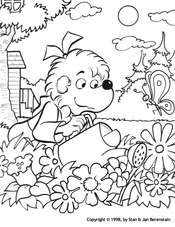 Gaden Week Preschool Coloring Sheets
 Week 5 Garden Flower garden coloring page