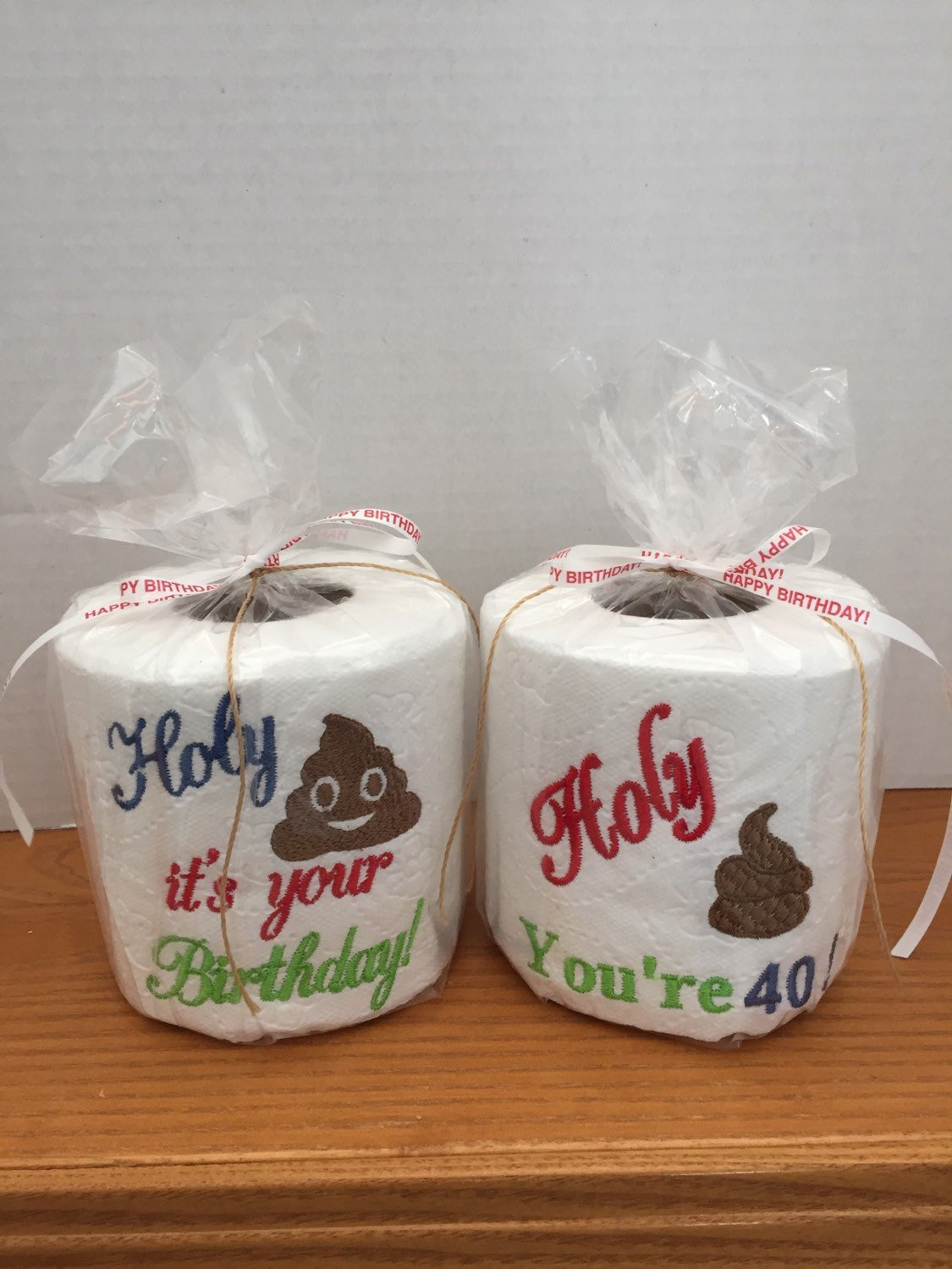 Gag Birthday Gifts
 Gag Birthday t Embroidered Toilet Paper by