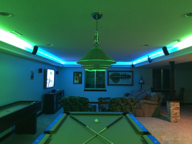 Best ideas about Game Room Lighting
. Save or Pin Man Cave Game Room LED Lighting Contemporary Family Now.
