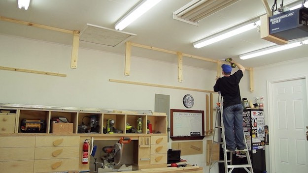 Best ideas about Garage Hanging Storage
. Save or Pin DIY Garage Storage Shelves to Maximize Space Now.