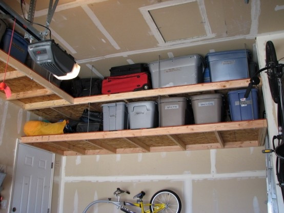 Best ideas about Garage Shelving Ideas
. Save or Pin Overhead Garage Storage Racks to Over e The Clutter Now.
