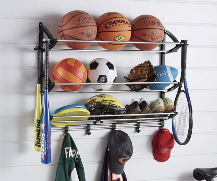Best ideas about Garage Sports Storage
. Save or Pin Sports Equipment Storage Rack Garage Organizer Station Now.