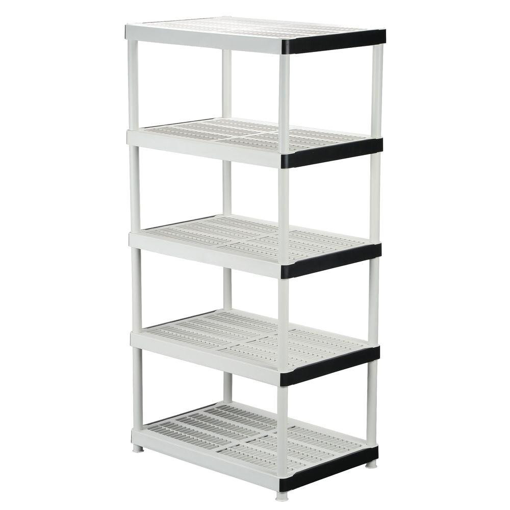 Best ideas about Garage Storage Shelves Home Depot
. Save or Pin HDX 72 in H x 36 in W x 24 in D 5 Shelf Plastic Now.