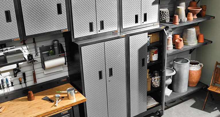 Best ideas about Garage Storage System
. Save or Pin Garage Storage Shelving Units Racks Storage Cabinets Now.