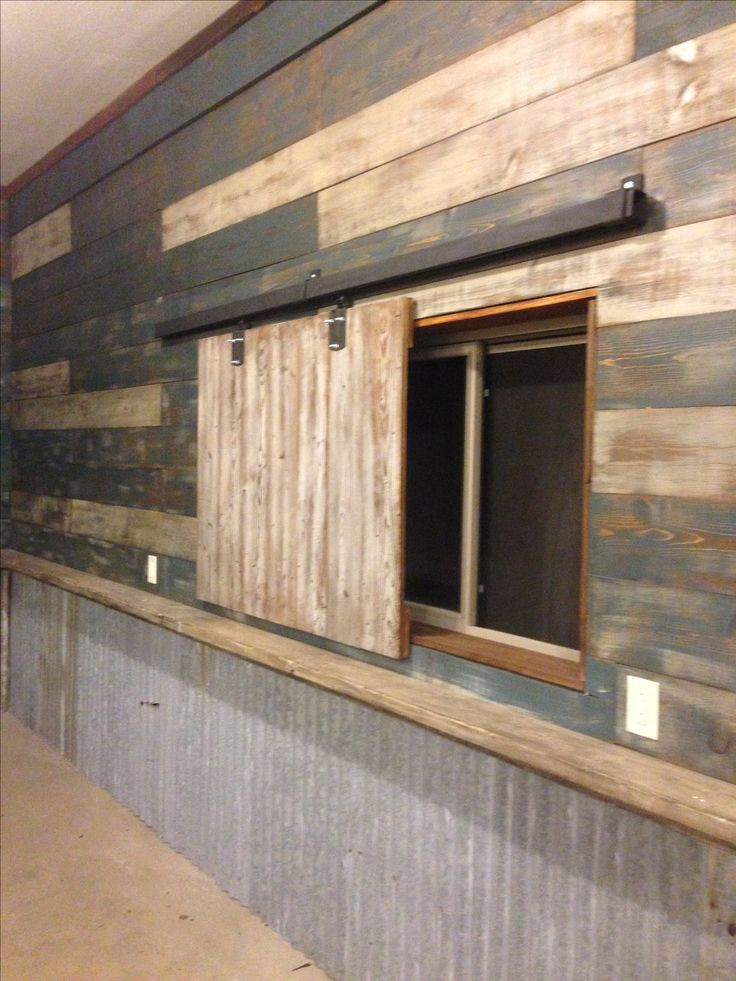 Best ideas about Garage Wall Covering Ideas
. Save or Pin My garage Man cave Used reclaimed barn wood and door Now.