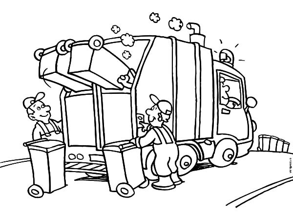 Garbage Truck Printable Coloring Pages
 Garbage Truck Daily Activity Coloring Pages Download