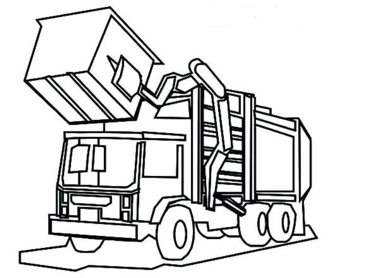 Garbage Truck Printable Coloring Pages
 garbage truck coloring pages printable
