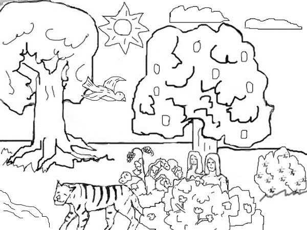Garden Of Eden Coloring Pages
 Garden Eden Pages Coloring Pages
