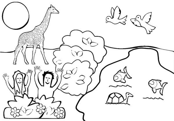 Garden Of Eden Coloring Pages
 Depiction of Garden of Eden Coloring Page NetArt