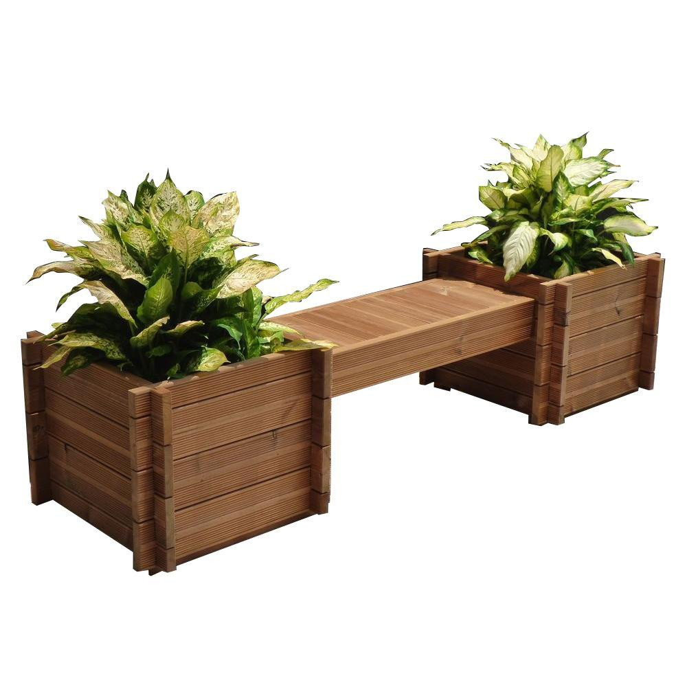 Best ideas about Garden Planter Bench
. Save or Pin TherMod 82 in x 18 in Modula Wood Planter Bench Modula Now.