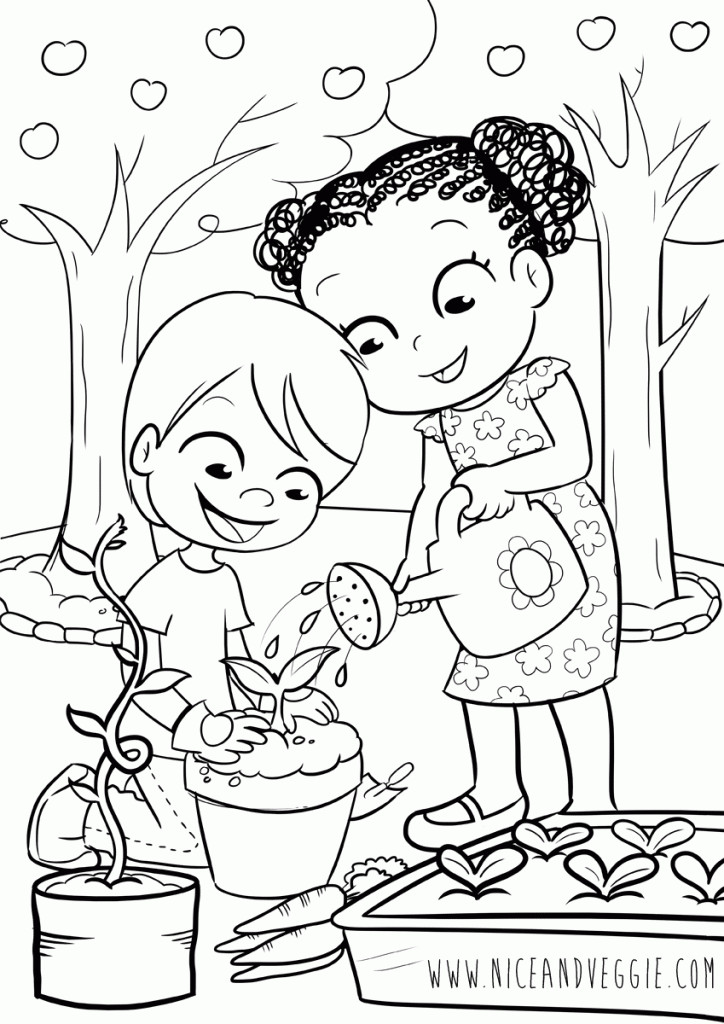 Garden Week Preschool Coloring Sheets
 Garden Coloring Pages Bestofcoloring