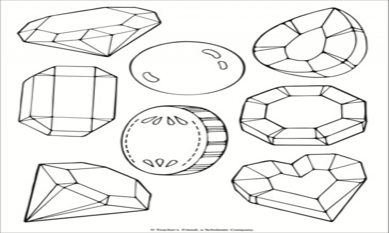 Gem Coloring Pages
 Gem Free Colouring Pages