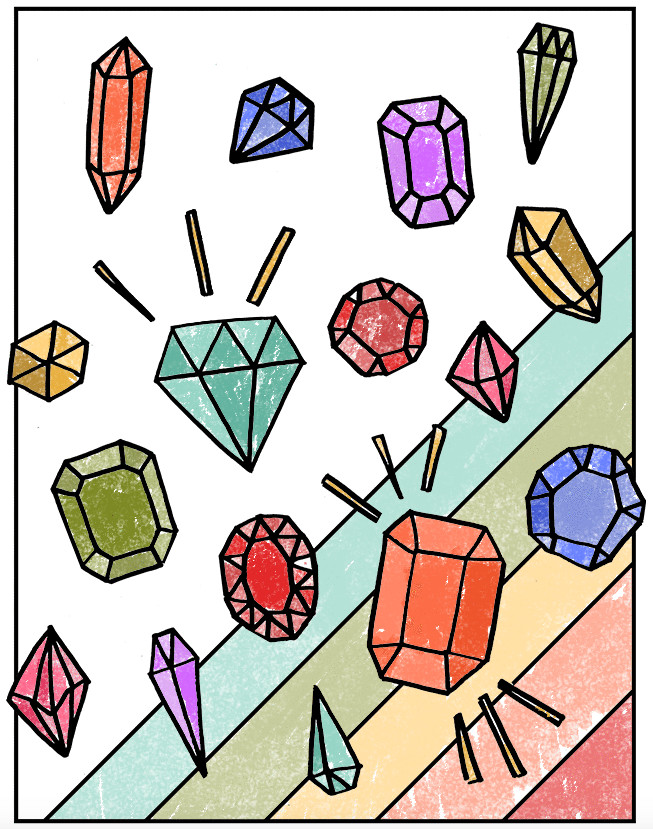 Gem Coloring Pages
 10 More Awesome Free Printables The Crafted Life