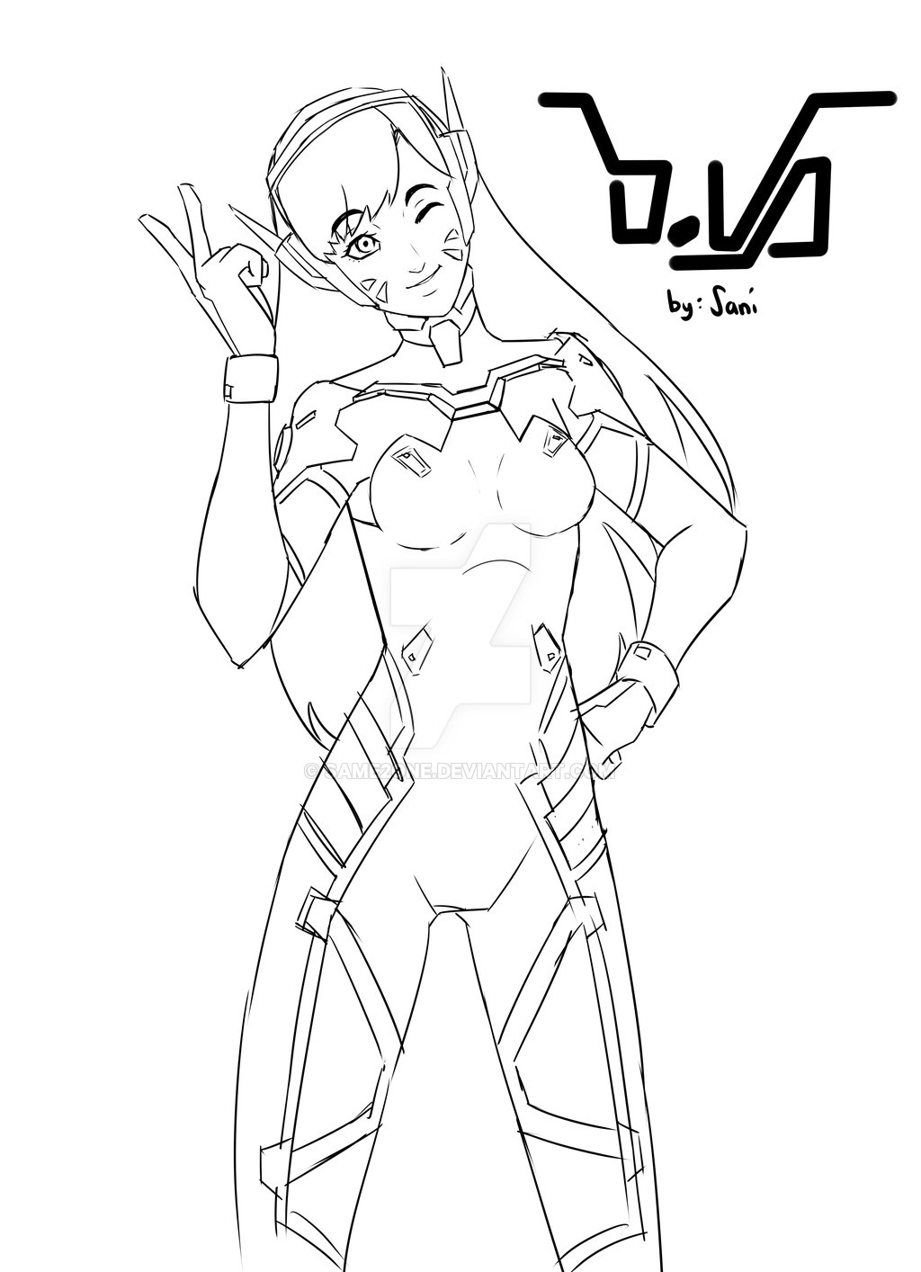 Genji Coloring Pages
 Genji Ultimate Overwatch Coloring Pages to Pin on