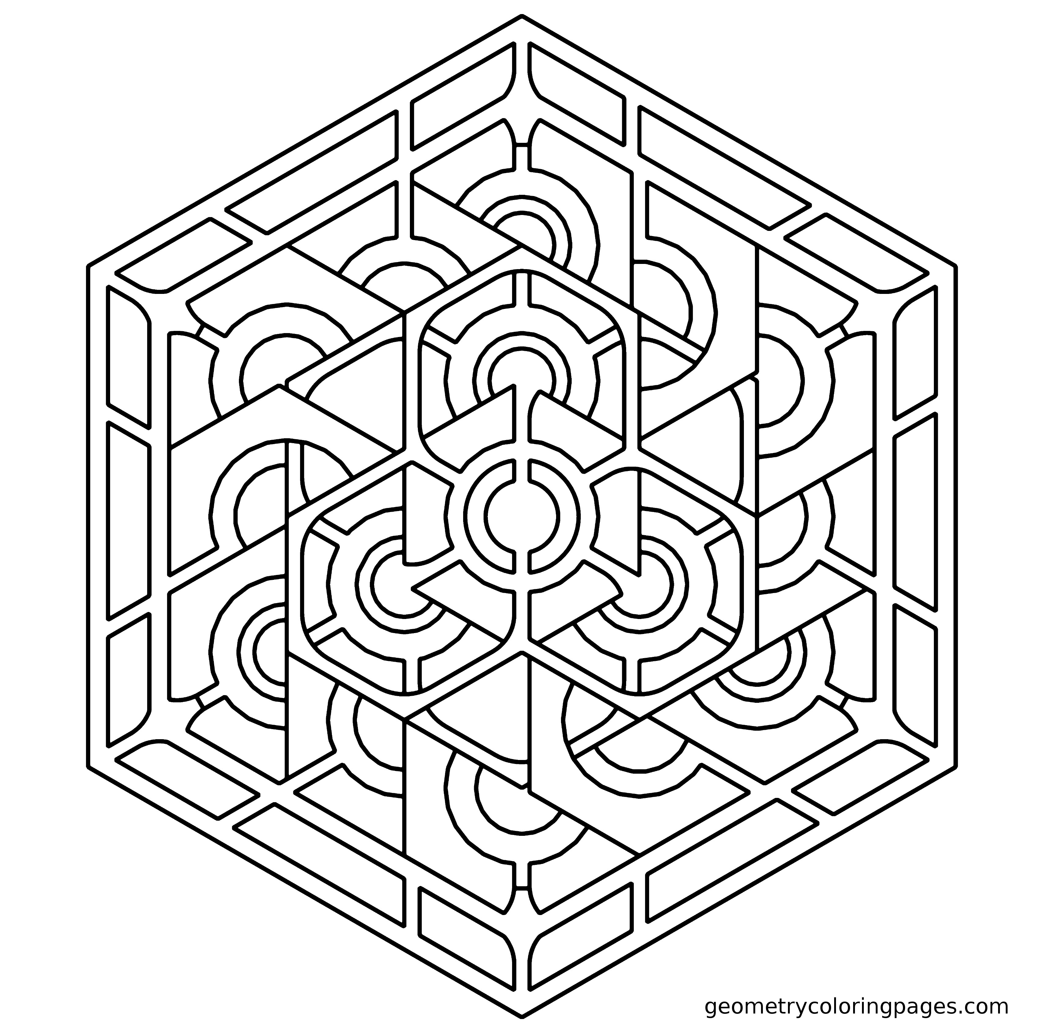 Geometric Coloring Pages For Kids
 Geometric Coloring Pages Bestofcoloring