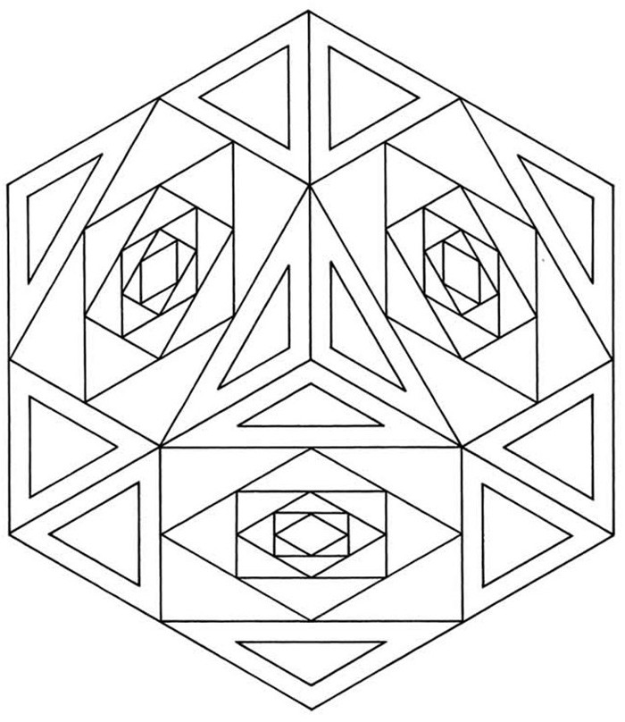 Geometrical Coloring Book
 Free Geometric Coloring Pages For Adults