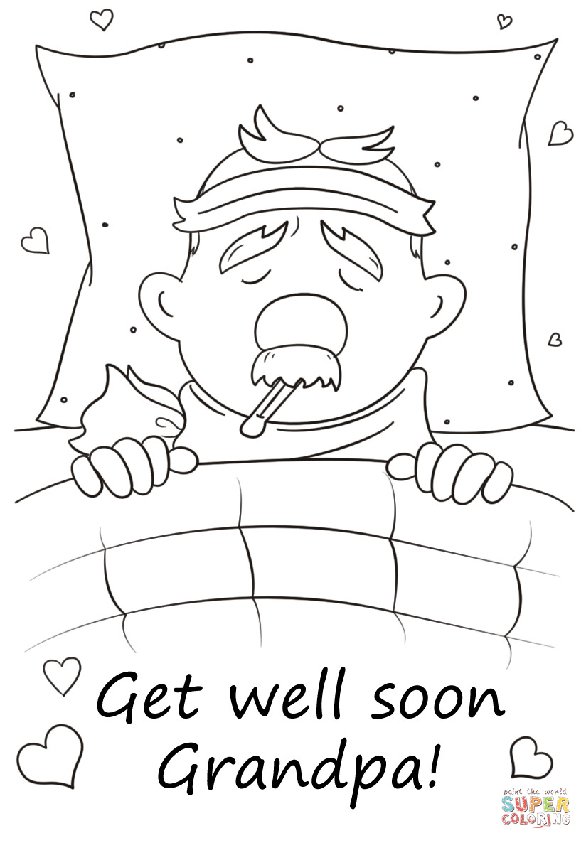 Get Coloring Pages
 Get Well Soon Grandpa coloring page