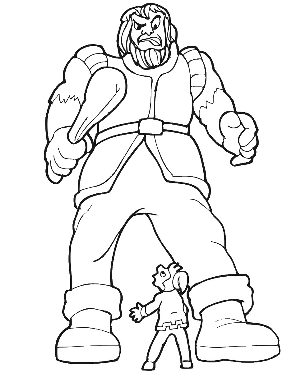 Giant Coloring Books For Toddlers
 Jack Beanstalk Coloring Pages