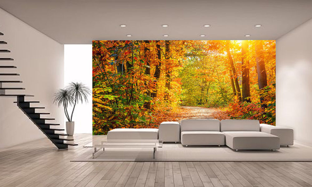 Best ideas about Giants Wall Art . Save or Pin Autumn Forest Wall Mural Wallpaper GIANT WALL DECOR Now.