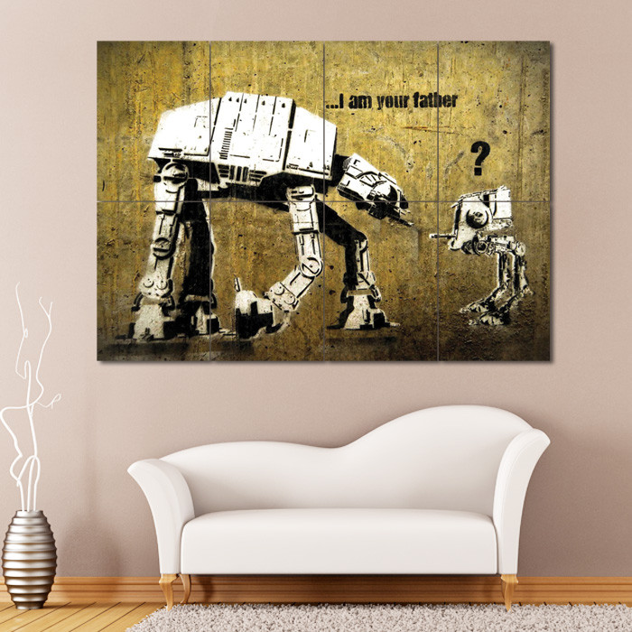 Best ideas about Giants Wall Art . Save or Pin Banksy Star Wars Block Giant Wall Art Poster Now.