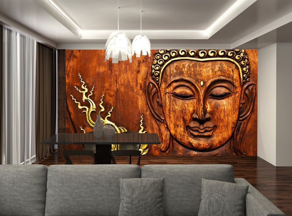 Best ideas about Giants Wall Art . Save or Pin Buddha Wood Carving Wall Mural Wallpaper GIANT WALL Now.