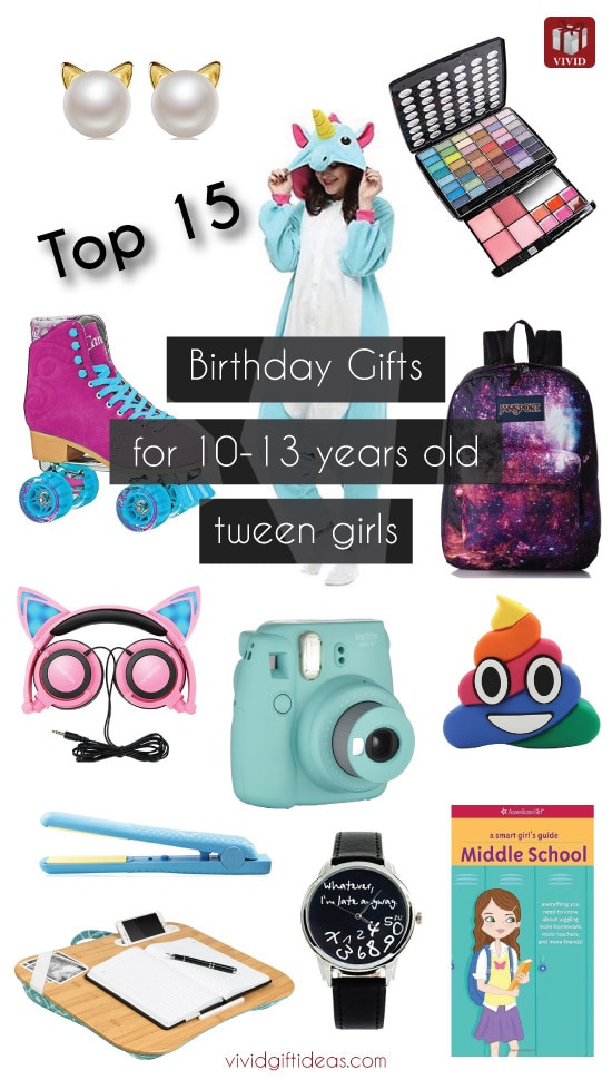 Gift Ideas For 13 Year Old Girls
 Top 15 Birthday Gift Ideas for Tween Girls Vivid s Gift