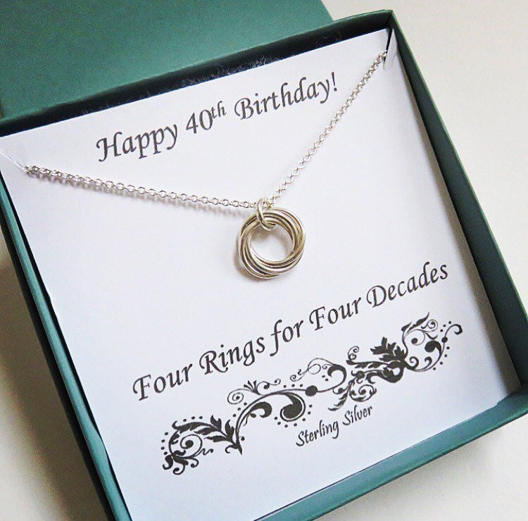 Best ideas about Gift Ideas For 40 Year Old Woman
. Save or Pin 40th Birthday Gift for Women Sterling Silver Birthday Now.
