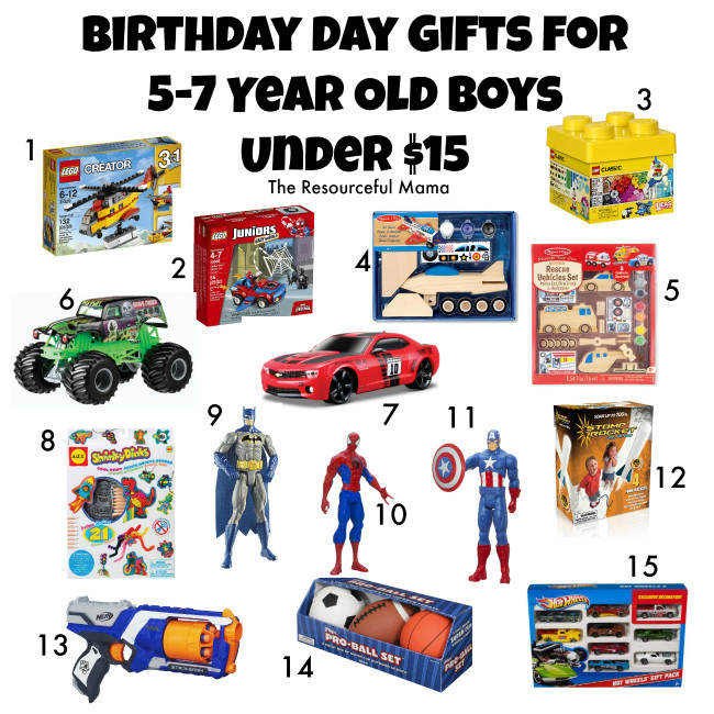 Gift Ideas For 7 Year Old Boys
 Birthday Gifts for 5 7 Year Old Boys Under $15 The