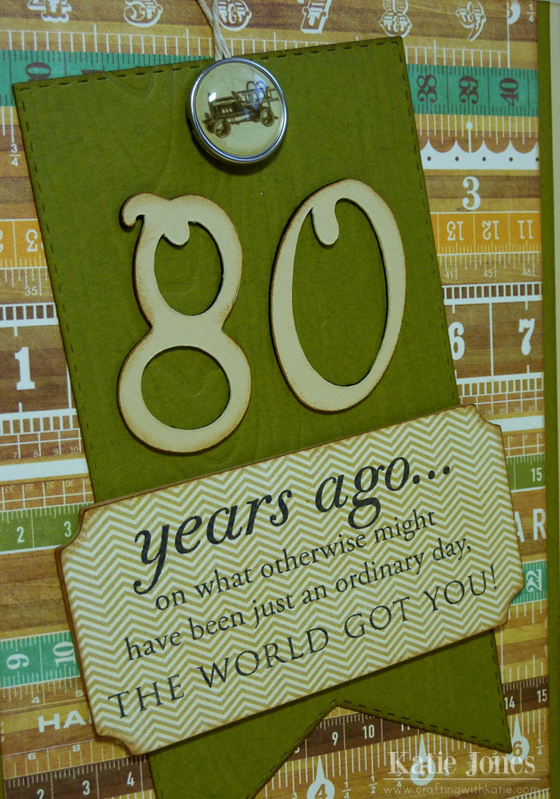 Gift Ideas For 80 Year Old Woman Birthday
 crafting with katie 80th Birthday Card