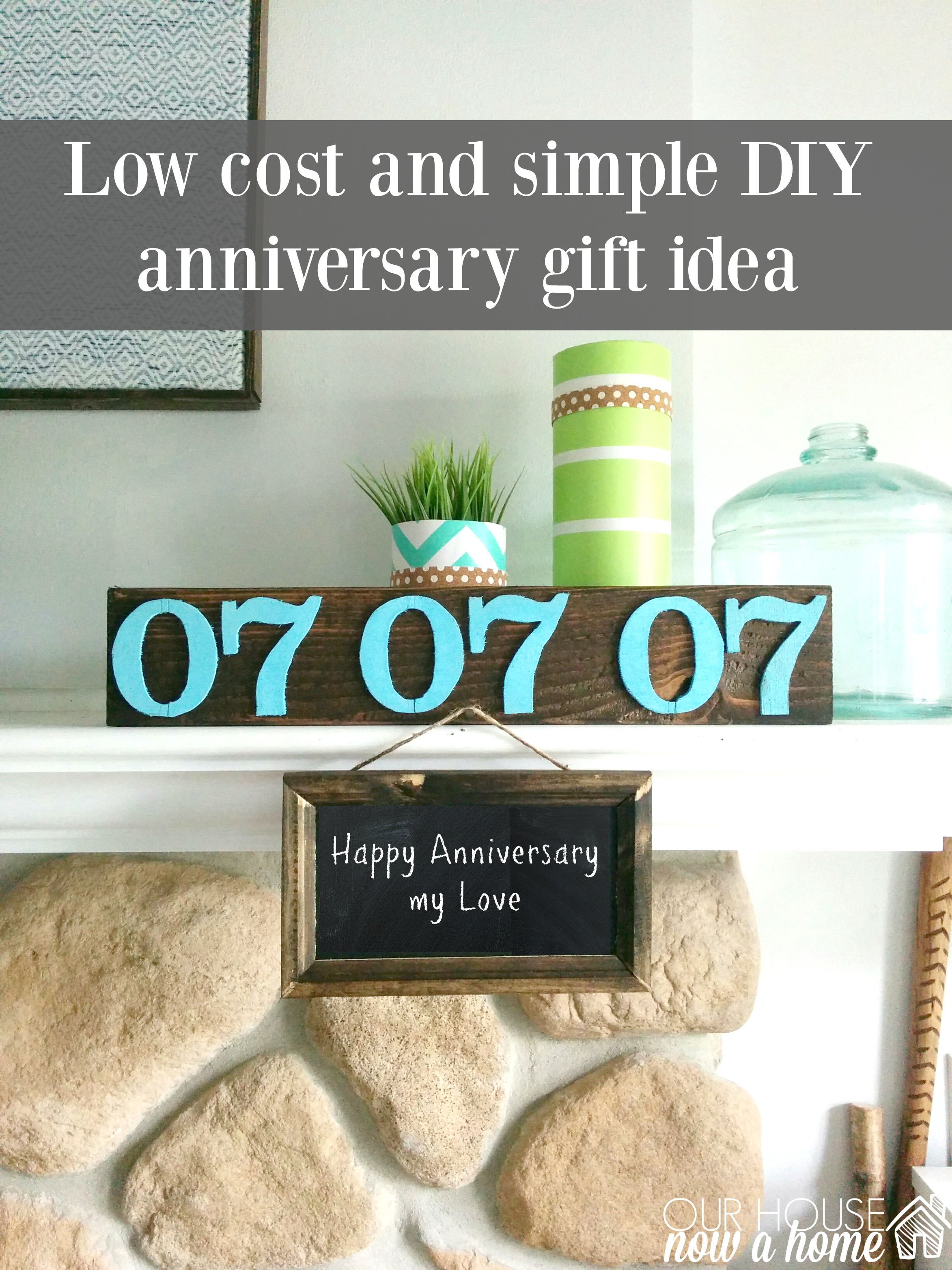 Gift Ideas For Anniversary
 DIY and low cost anniversary t ideas • Our House Now a Home