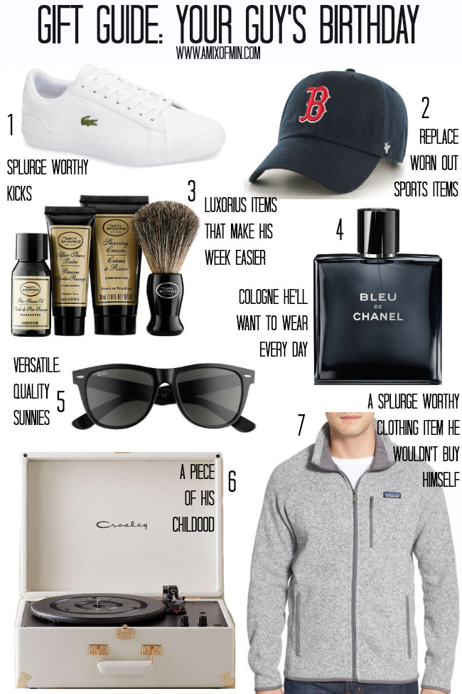 Best ideas about Gift Ideas For Husband Birthday
. Save or Pin Gift Guide Your Guy s Birthday A Mix of Min Now.