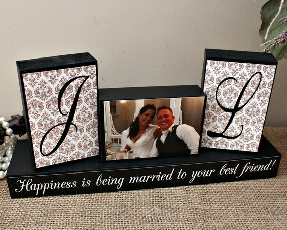 Gift Ideas For Married Couples
 Personalized Unique Wedding Gift for Couples by TimelessNotion