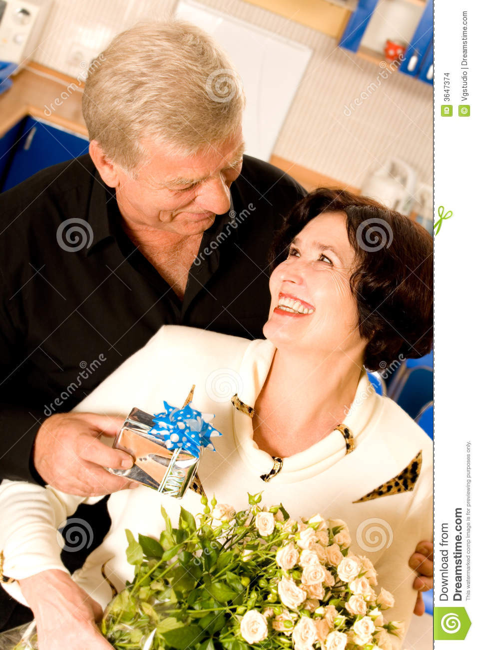 Best ideas about Gift Ideas For Older Couples
. Save or Pin Mature Couple With Gifts Stock Image Now.