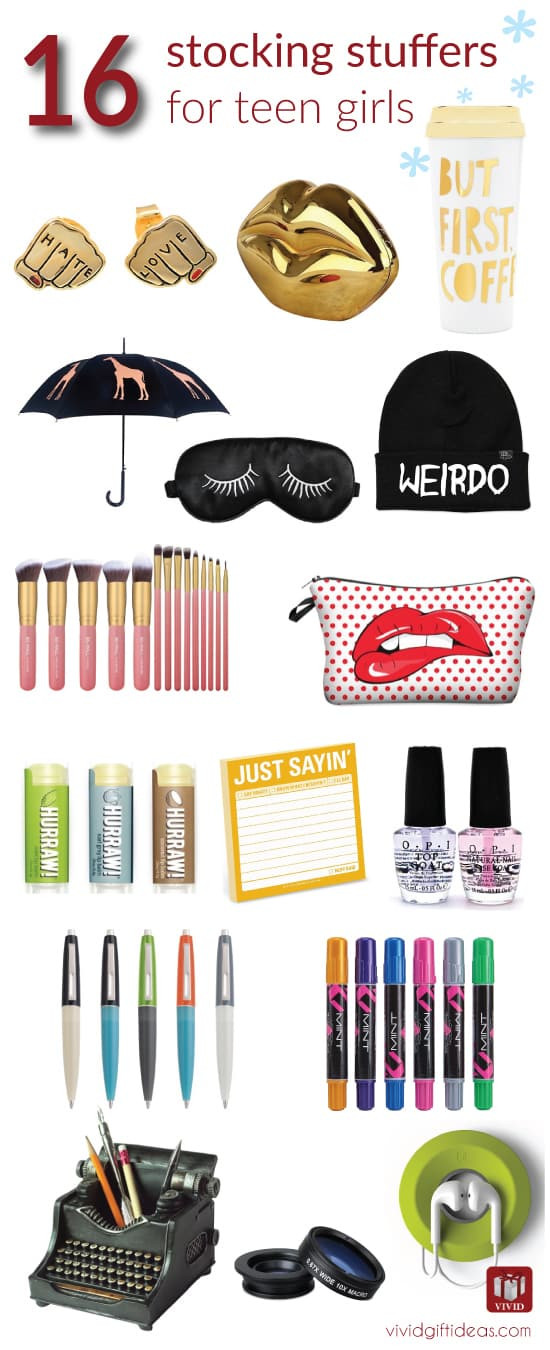 Best ideas about Gift Ideas For Teenage Girls
. Save or Pin 16 Stocking Stuffer Ideas for Teenage Girls Vivid s Gift Now.