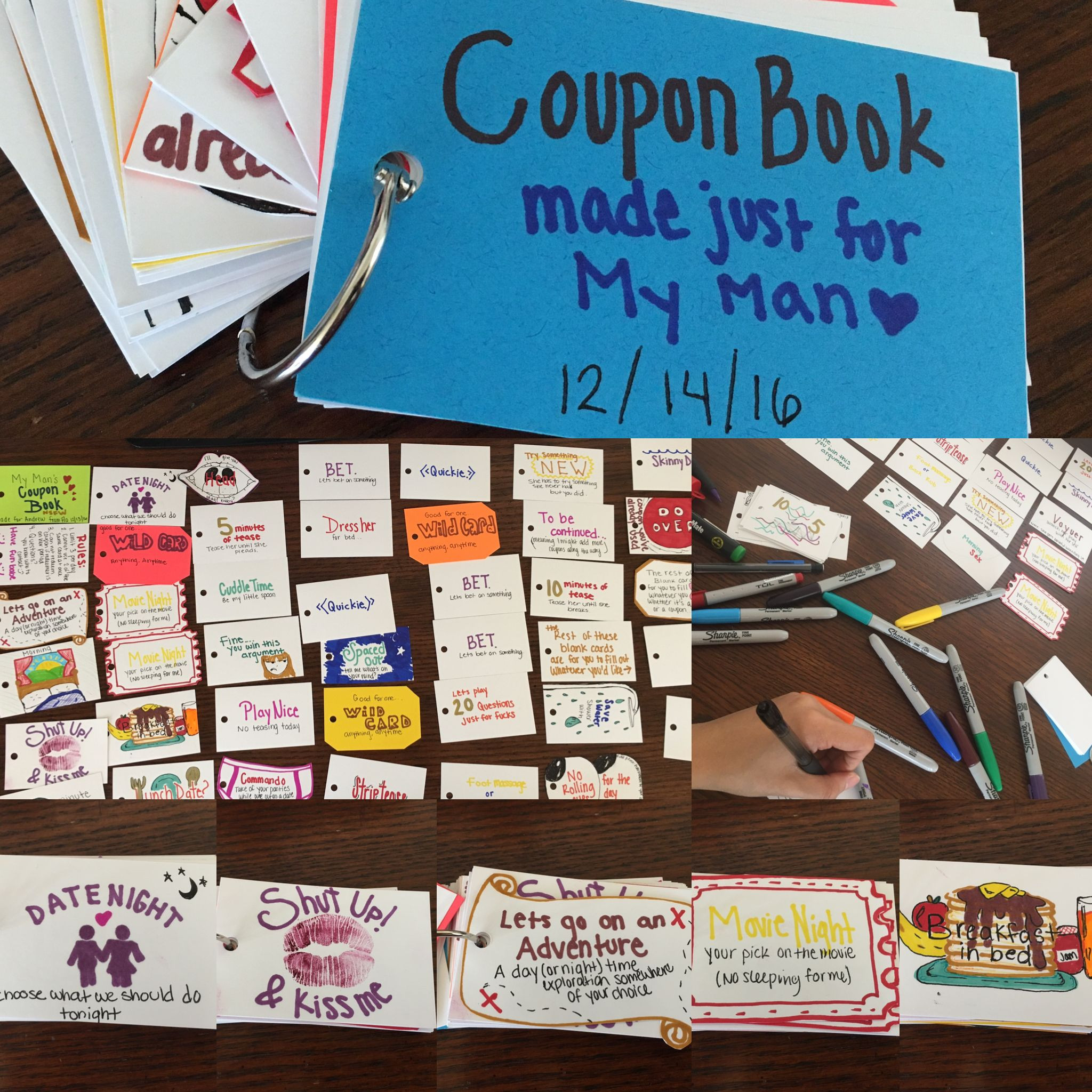 Gift Ideas For Your Boyfriend
 A coupon book made for my boyfriend as a Christmas t