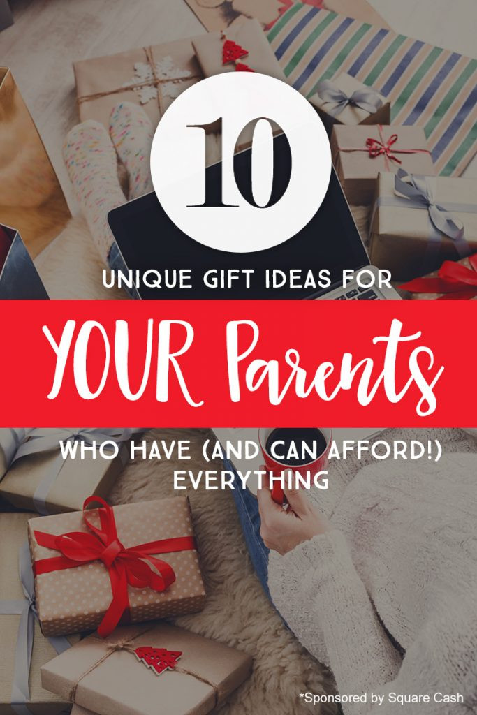 Gift Ideas For Your Parents
 10 Unique Gift Ideas for YOUR Parents Who Have And Can
