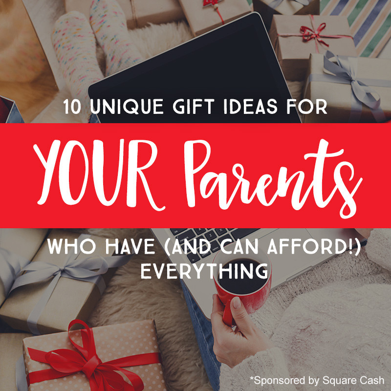 Gift Ideas For Your Parents
 10 Unique Gift Ideas for YOUR Parents Who Have And Can